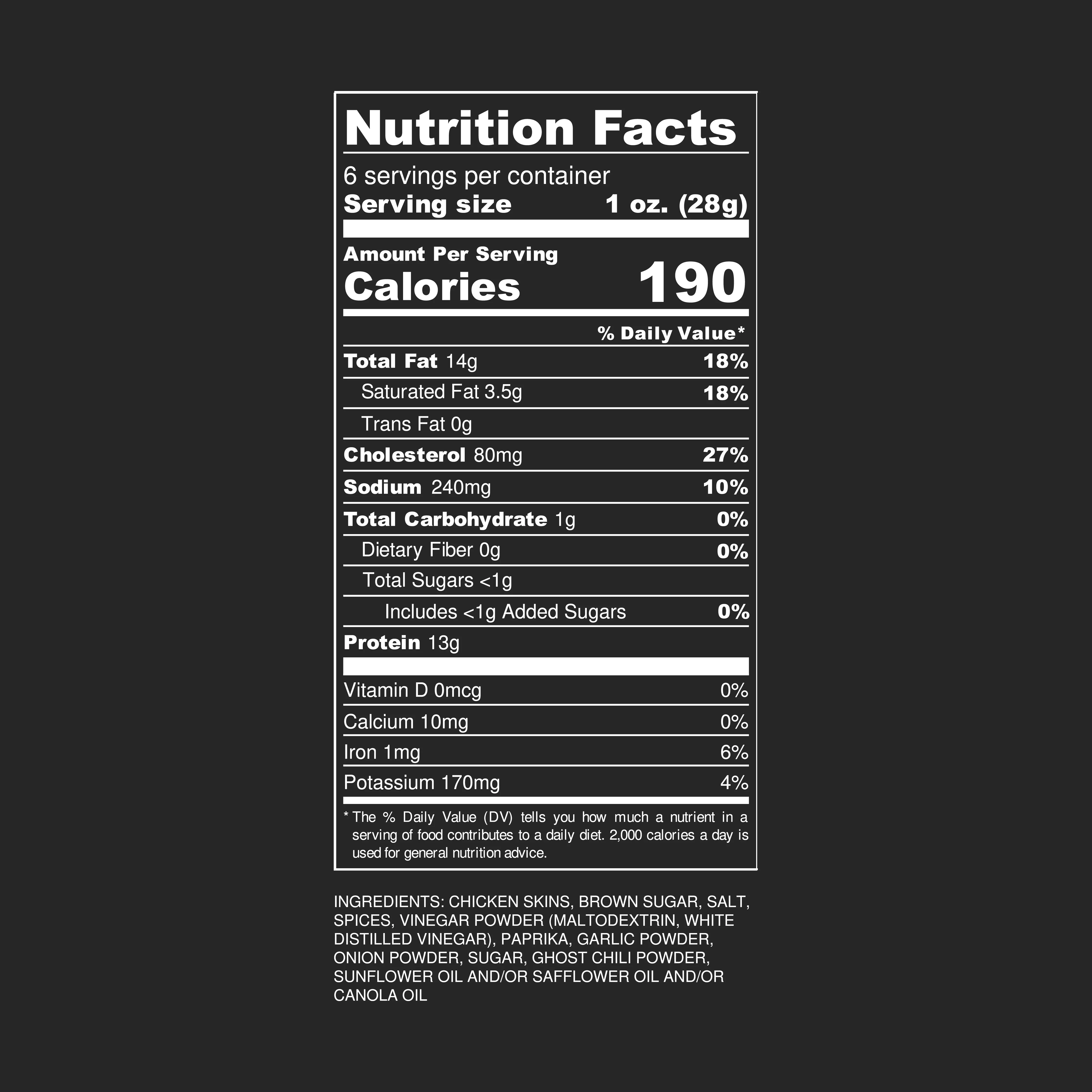 Hattie B's Flock Chicken Skin Crisps (6 OZ Bags) - Image 3