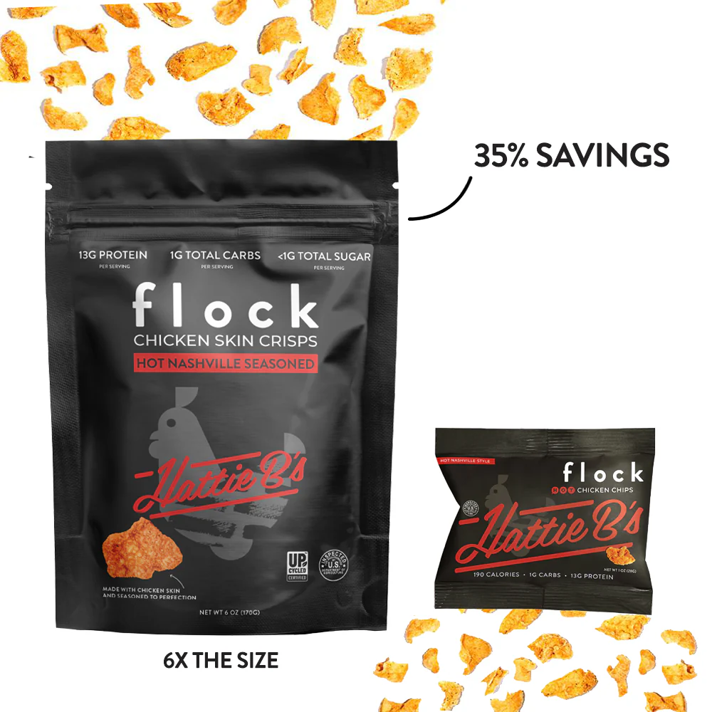 Hattie B's Flock Chicken Skin Crisps (6 OZ Bags) - Image 4