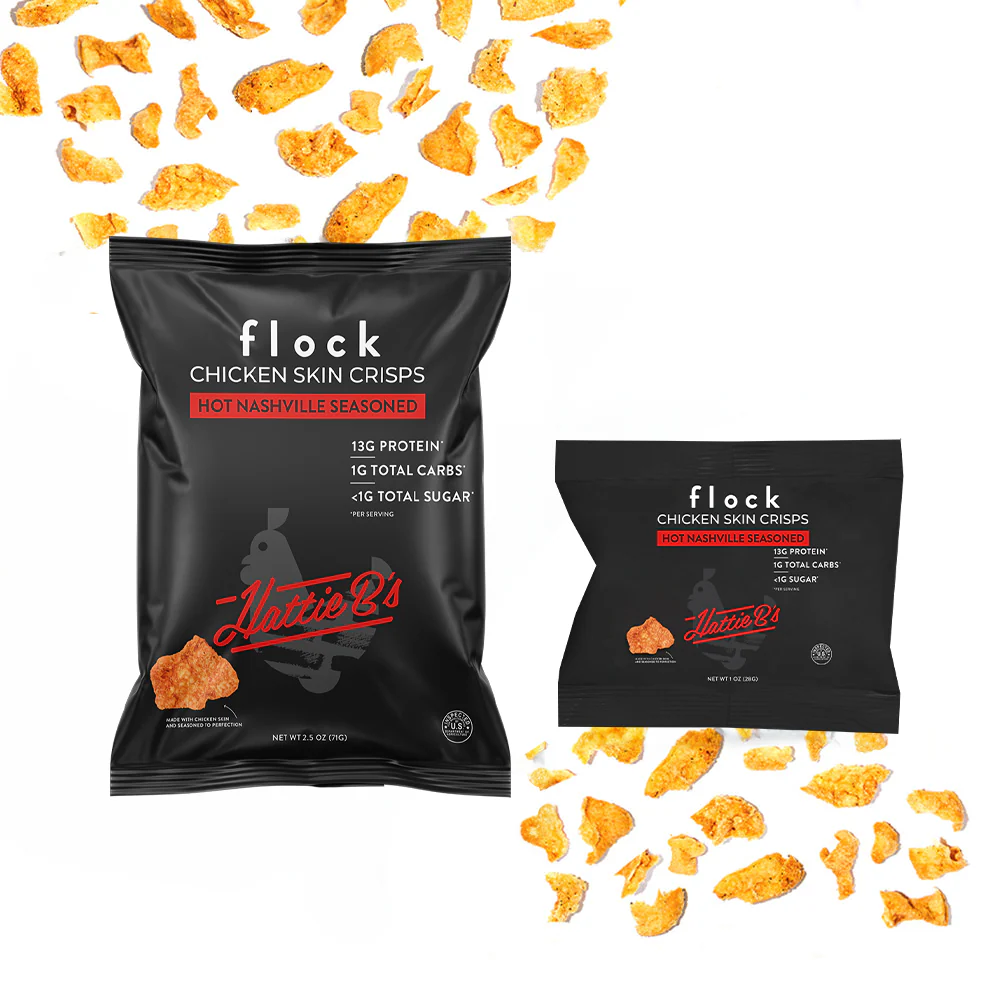 Hattie B's Flock Chicken Skin Crisps (2.5 OZ Bags) - Image 3