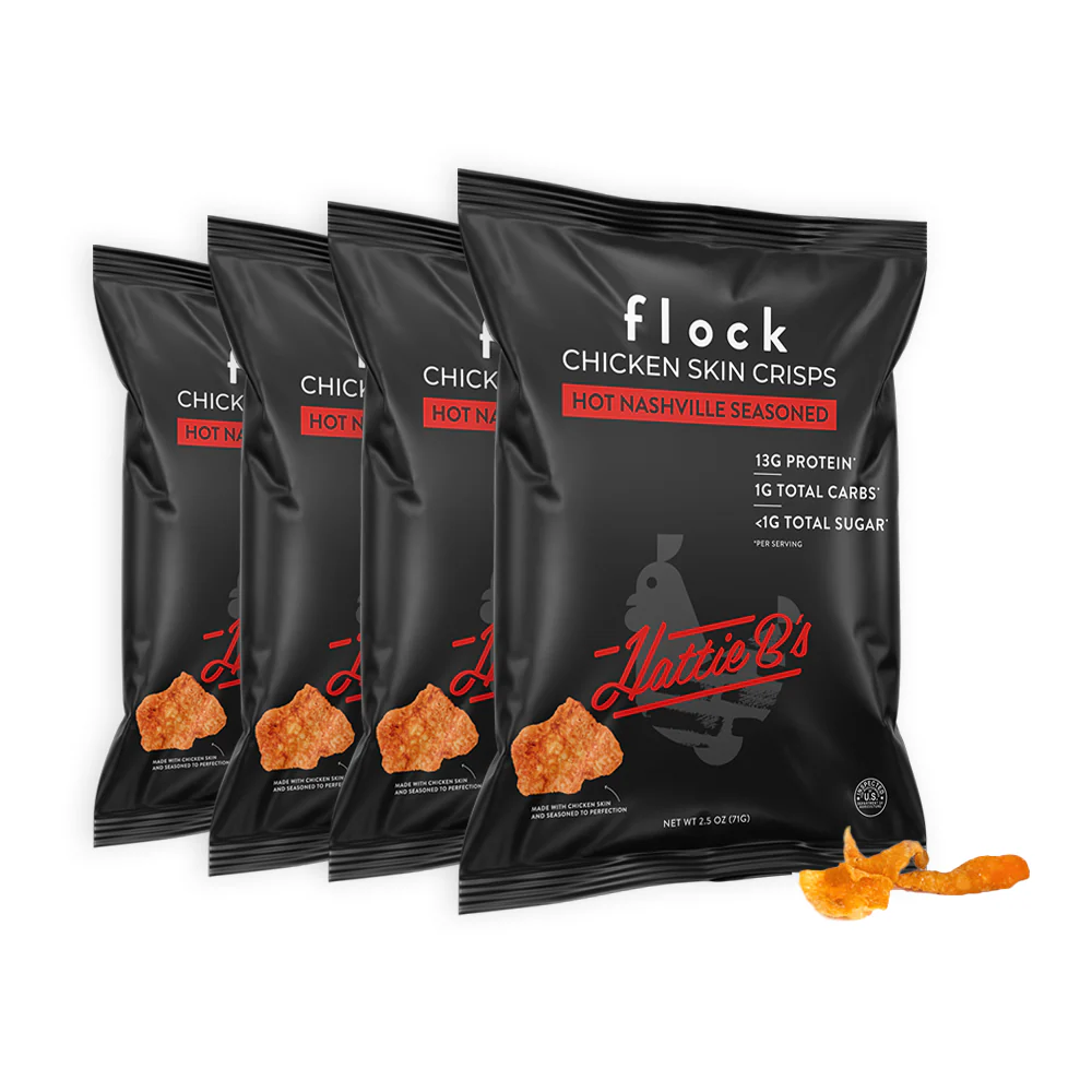 Hattie B's Flock Chicken Skin Crisps (2.5 OZ Bags) - Image 4