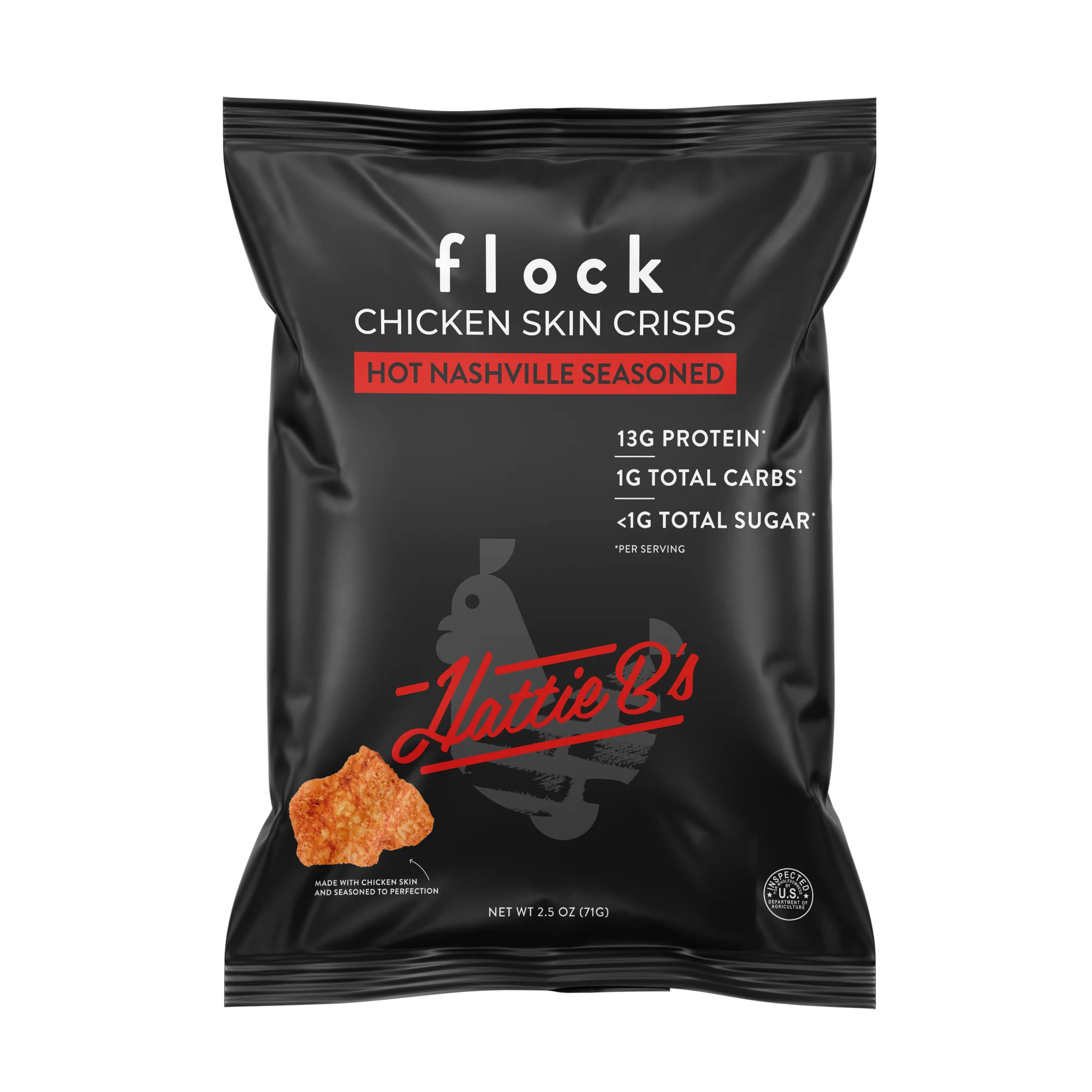 Hattie B's Flock Chicken Skin Crisps (2.5 OZ Bags) - Image 5