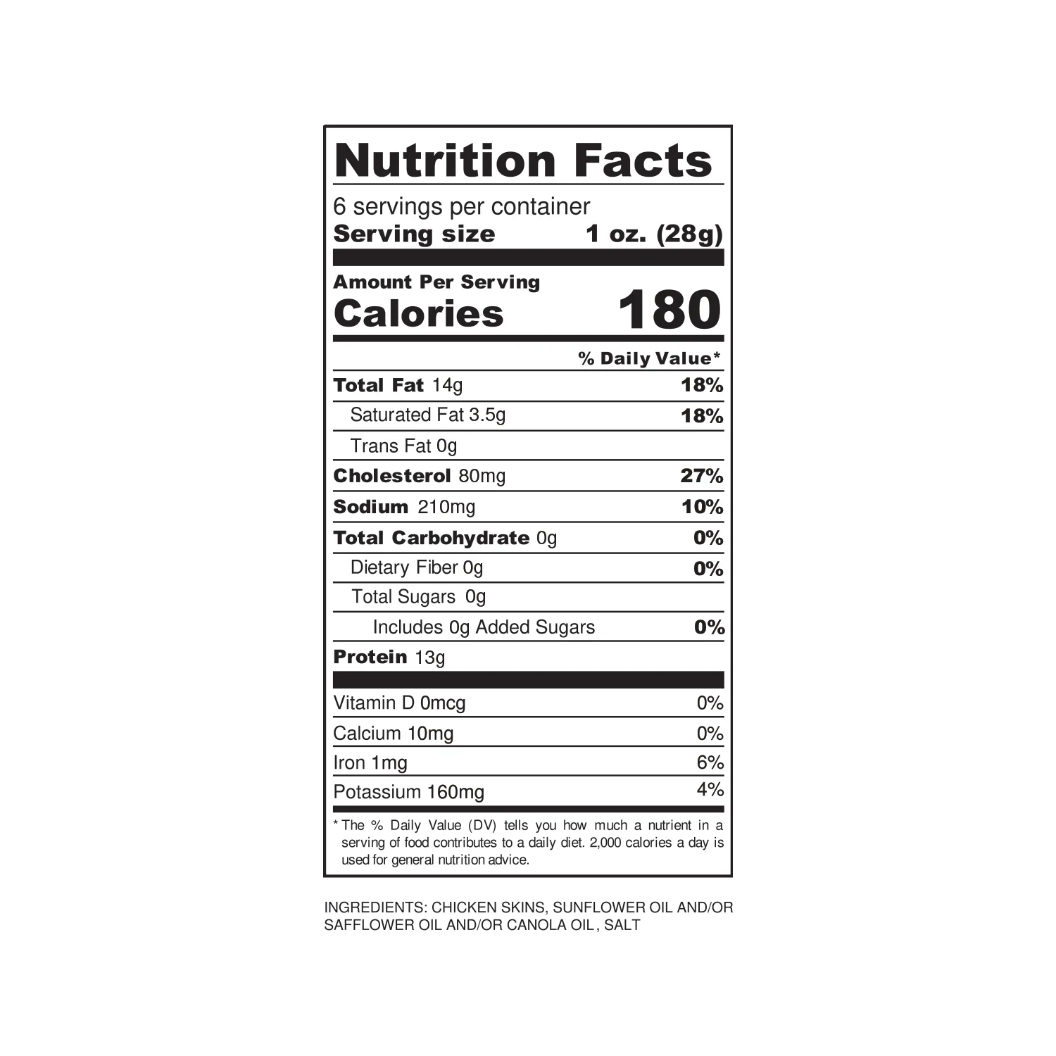 XXL Original Chicken Skin Crisps (6 OZ Bags) - Image 4