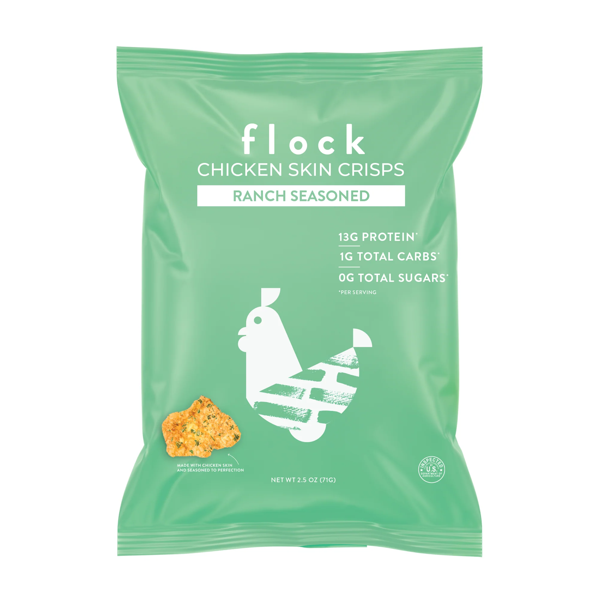 Ranch XL Flock Chicken Skin Crisps (2.5 OZ Bags) - Image 5