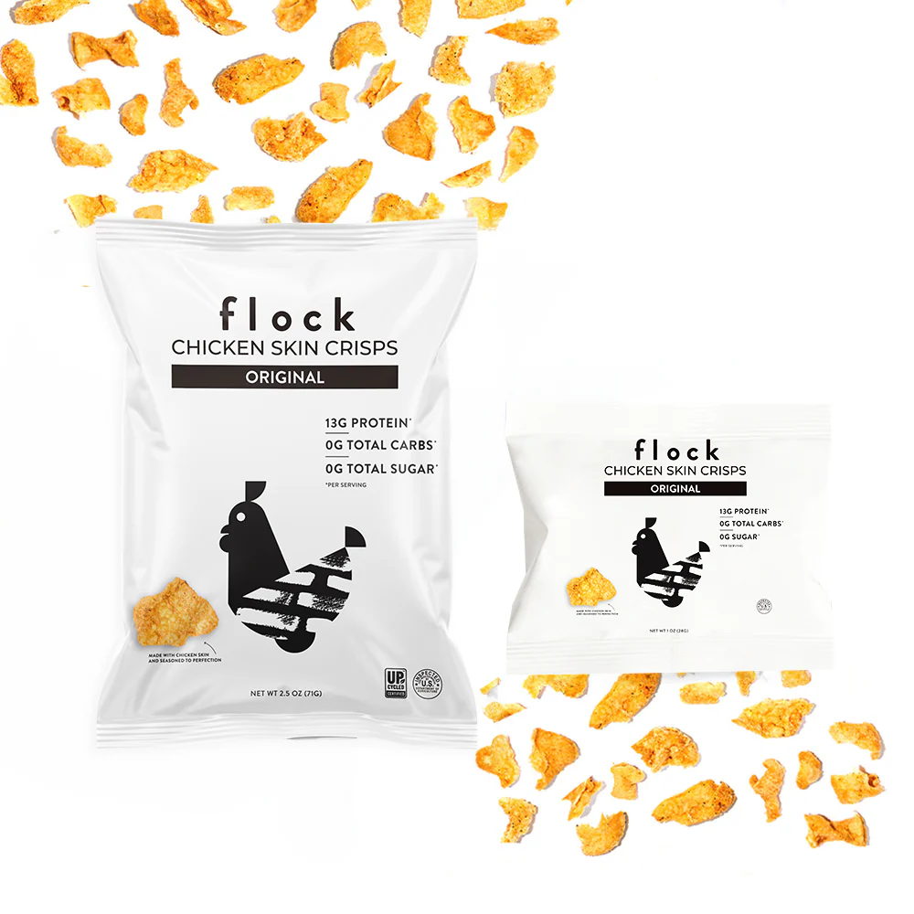 XL Flock Chicken Skin Crisps (2.5 OZ Bags) - Image 4